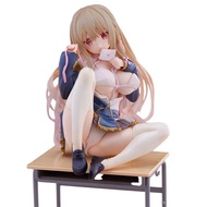 11cm Sexy Anime Girl Figure Pink Charm Sitting Position Girl Hentai Action Figure PVC Adult Collection Model Doll Toys Gift