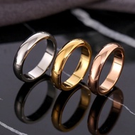 cincin pria wanita emas perak polos premium / cincin couple kawin c354 - silver 6