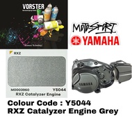 Y5044 RXZ CATALYZER ENGINE GREY YAMAHA RXZ FRONT FORK 2K MOTORBIKE PAINT