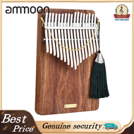 [ผลเหยียบโลก] LINGTING K17P 17-Key แบบพกพา Thumb เปียโน Kalimba Mbira Sanza ไม้วัสดุเก็บเคสกระเป๋าถื