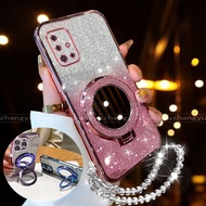 Case For Samsung A51 A71 M51 Clear Case Thickening Plated Cover Silicone Shock Proof Phone Case CCCC