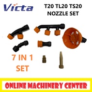NOZZLE SET 7 IN 1 FOR VICTA TL20 TS20 T20 BATTERY SPRAYER KEPALA PAM RACUN BATERI NOZZLE