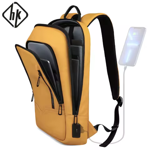 HK Multifunctional Women's Bags Waterproof 15.6 inch Laptop Backpack with USB Lightweight Travel Bus