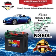 Münster Robust MF CMF NS60L | 55B24L (45AH) Car Battery Bateri Kereta for Nissan Fairlady 370Z Roads