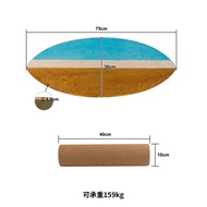 Manufacturer Direct Supply Of Wooden Roller Balance Board Yoga Training Color Balance Board Hot sell