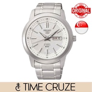 [Time Cruze] Seiko 5 SNKM83  Automatic 21 Jewels White Dial Stainless Steel Men Watch SNKM83K SNKM83K1