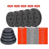 ️ClearStock ️1.25kg//1.5kg Non Slip Bumper Rubber Dumbbell Dumbell Plate Weight Barbell Plates