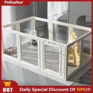 hencangtian.sg Acrylic Dog Cage Transparent Dog Fence Splicing Dog Playpen Bold Dog Crate