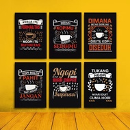 Coffee quotes wall display coffee poster cafe wall decoration