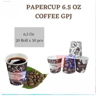 6.5oz Patterned Paper Cups, 50 Pieces 6.5 Oz Coffee Patterned Paper Cups, 50 Pieces