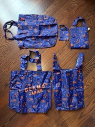 Beams x Rootote 藍橙色環保購物袋 tote bag