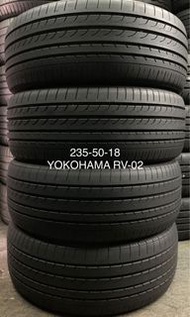 235-50-18 YOKOHAMA RV02 一套 18吋 包裝戥