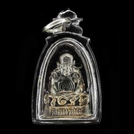 [Thailand Amulet] Rooplor Phor Than Khai|Master Little Golden Body|Be2549|Wat Lam Nao|Wrap Transparent Black Waterproof Case