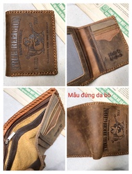 Bóp da bò hình ông địa mẫu ngang đứng thần tài rõ cửa sang chảnh bền