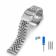 316L Stainless Steel Watch Strap for Seiko Cola Ring Prospex Abalone For Rolex High Quality Srpe99k1