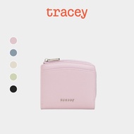[New] Tracey Curved Slot Zipper Small Wallet - Vegan Leather