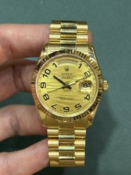 Rolex 118238 波浪數字面 總統帶 daydate