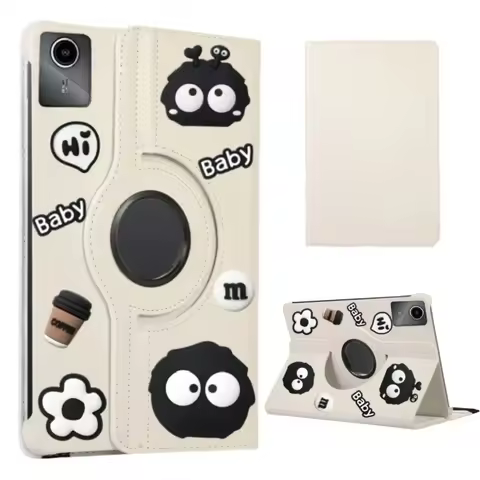 For Lenovo Tab M9 Case 9 inch TB310FU 2023 3D Cartoon Black Briquettes Patch Kids Tablet Cases for L