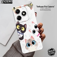 ITEL P55 4G Fashion Case Cat Softcase ITEL P55 4G Silicone Pro Camera Kesing ITEL P55 4G Casing ITEL