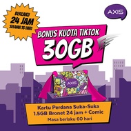 Kartu AXIS Suka-Suka + Bronet 60 Hari - 60Hari 15GB Comic