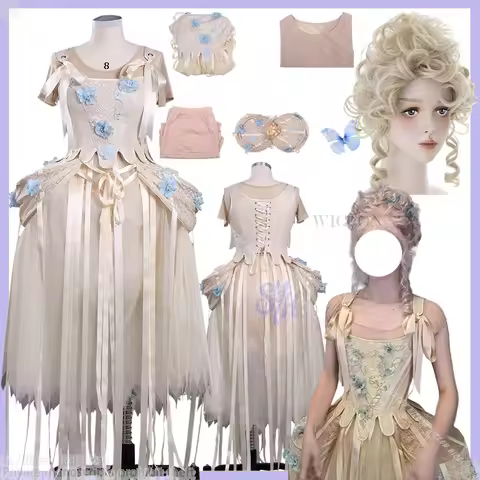 Enid Cosplay Costume Wig Never Anime Movie More Halloween Ball Dead Dance Uniform Goth White Evening