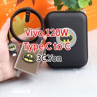 VIVO Charger Protector 120W TYPE C Port to TYPE C Port Charger Cover with Storage Bag Cable Winder C