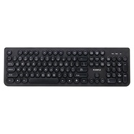 (SG) KAKUSIGA KSC-464 stylish round dot wireless keyboard 104 keys