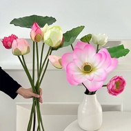 Artificial Lotus Flowers 85CM Biomimetic Lotus Flowers Artificial Lotus Leaves and Lotus Pods Living