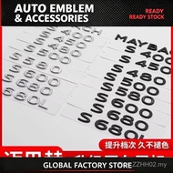 Gls680maybach McBach Car Logo Rear Modified Word Sticker Mercedes-Benz Logo v12gls580gls600 GDCD