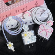 Local + 18W/20W Charger Head Cover Sets Spring Cable Winder Cable Protector Charger Cord Cover