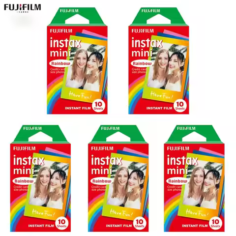 Classic Fujifilm Instax Mini Film 10-30 Sheets Rainbow Films Photo Paper For Instant Camera Mini 9 1