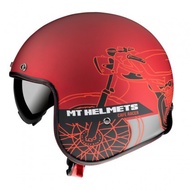 MT HELMET LE MANS 2 SV Café Racer B5 Matt Red