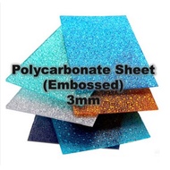 Polycarbonate Embossed color sheet 4ft x 8ft Custom Cut To Size Polycarbonate Sheet PC Sheet 3mm ±