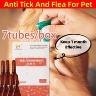 7tubes/box Tick and Flea for Dog Anti Tick Garapata Flea Pulgas & Lice Kuto Garapata Remover for Dog