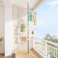 Floor to Ceiling Hanging Pole Clothes Hanger Stand Height Adjustable 1.1-3.1M Clothes Drying Rack