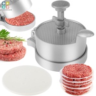 Burger Press with 100 Patty Paper Adjustable Thickness Hamburger Press Patty Maker Non-Stick Hamburg