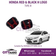 HONDA CITY GM6 2014 Red & Black H Logo / Emblem (Front & Rear)