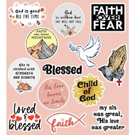 Christian Inspired Stickers Bible Verse Sticker Quotes God Faith Blessed Laptop Minimum Of 3 Any