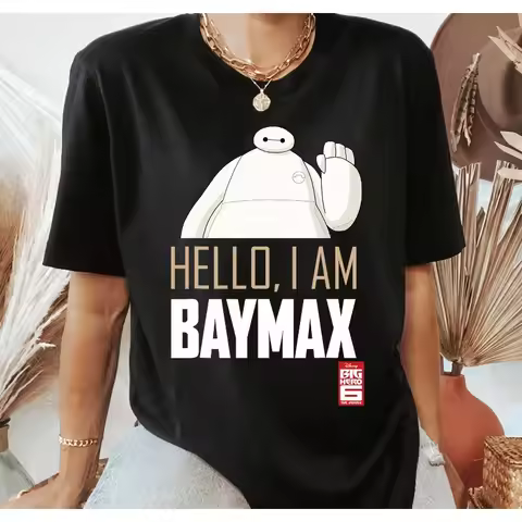 Disney Big Hero 6 TV Series Baymax Shirt, Hello I'm Baymax T-Shirt, Disney Family Matching Shirt Dis