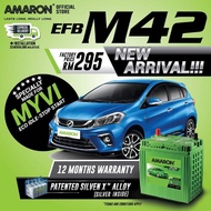 M42 (50B20L) Amaron EFB Start Stop Battery Myvi Axia Bezza Aruz Nissan Serena Honda Jazz City