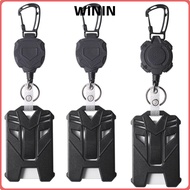 WININ Retractable Badge Holder Retractable ID Card Holder Office Supplies Badge Holder Badge Clip Cr