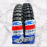 Honda WIN 100 Semi Trail Tires Size R18 x 2.75 and R17 x 3.00 1 Set of Good Quality Tofu Tires - IRC