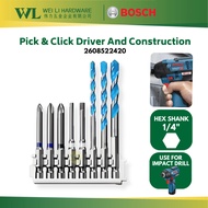 BOSCH 2608522420 Pick & Click Driver And Multi -Construction/Screwdriver Set/Mini Skru/Drill Bit