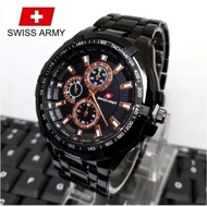 Swiss Army''- Jam Tangan Fashion Pria'' - Tali Rantai Stainless Steel