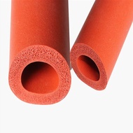 Red Silicone Foam Tube Heat-resistant Silicone Sponge Tube Low-density Insulation Tube