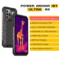 Ulefone Power Armor 18T Ultra 5G Rugged Phone 512GB ROM +24GB RAM Thermal ImagingCamera FLIR® smartphone