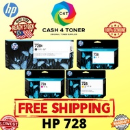 GENUINE HP 728 Matte Black 300ml 3WX30A Yellow 130ml F9J65A Magenta 130ml F9J66A Cyan 130ml F9J67A T