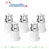ARMARIO 5pcs B22 to E27 Adapter, Plated Iron Socket Universal B22 to E27 Converter, Lighting Applian