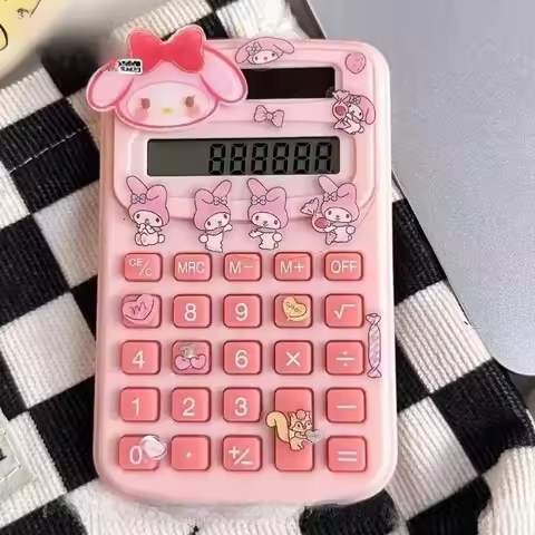 SanrioHello Kitty Kuromi Cinnamoroll Cute Pocket Mini Calculator Is Small and Easy To Carry Around w
