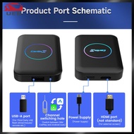 [UEB AUTO]สายไปยัง Carplay ไร้สายและ Android Auto กล่องทีวี Android BT 5.4 อะแดปเตอร์ขนาดเล็กสำหรับร